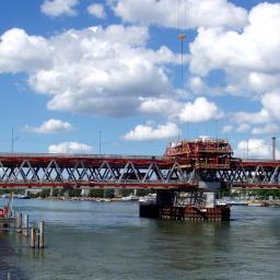 Elastische Gleislagerung Dreirosenbrücke