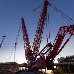 Rückbau Teil RB2 mit 1'000 to Raupenkran