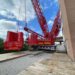 Rückbau Teil HDG mit 750 to Raupenkran